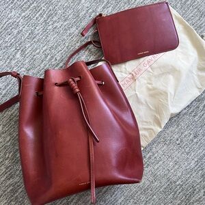 MANSUR GAVRIEL // bucket bag in cognac